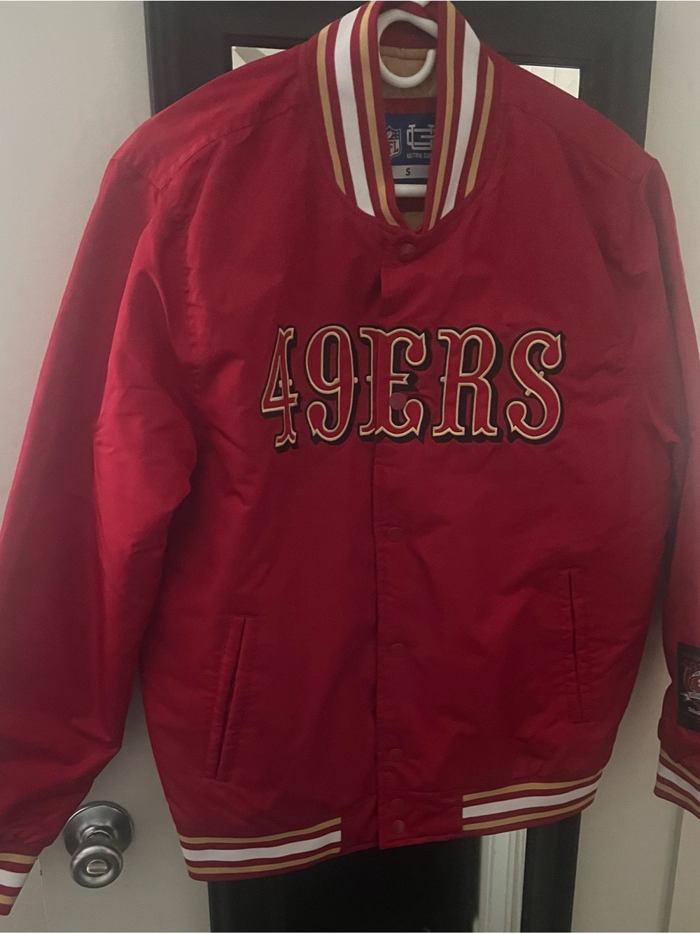 San Francisco 49ers Kids Red Satin Jacket